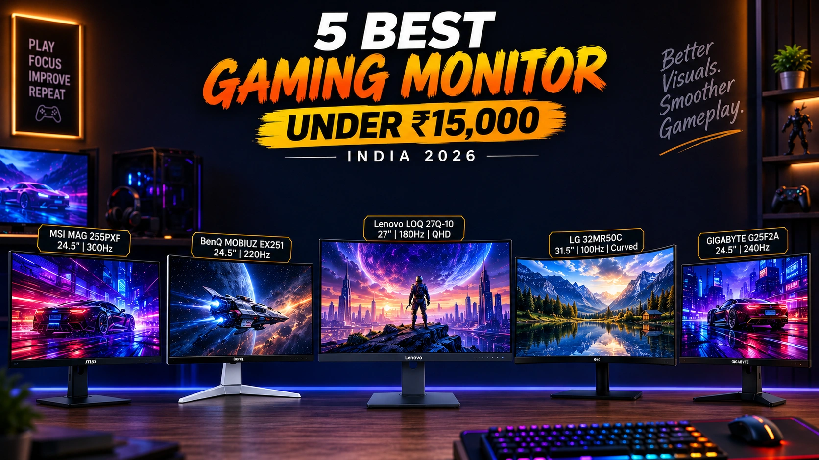 Best Gaming Monitor Under 15000