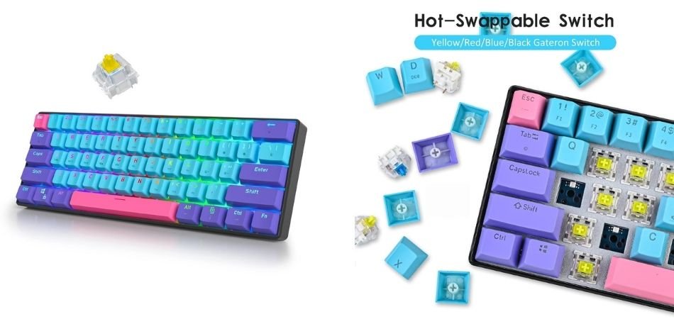 Surmen 60% Wireless Gaming Keyboard