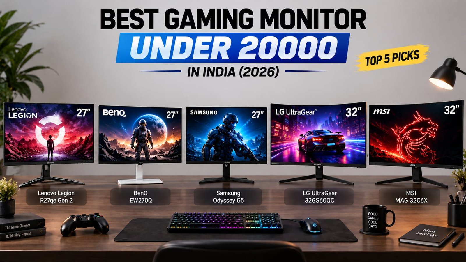 Best Gaming Monitor Under 20000 in India