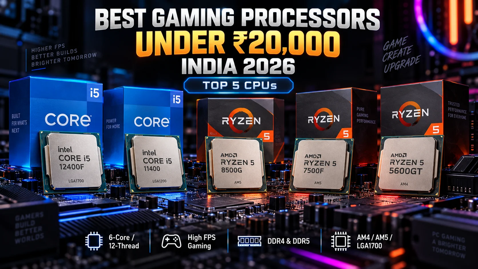 Best Gaming Processor for PC Under 20000