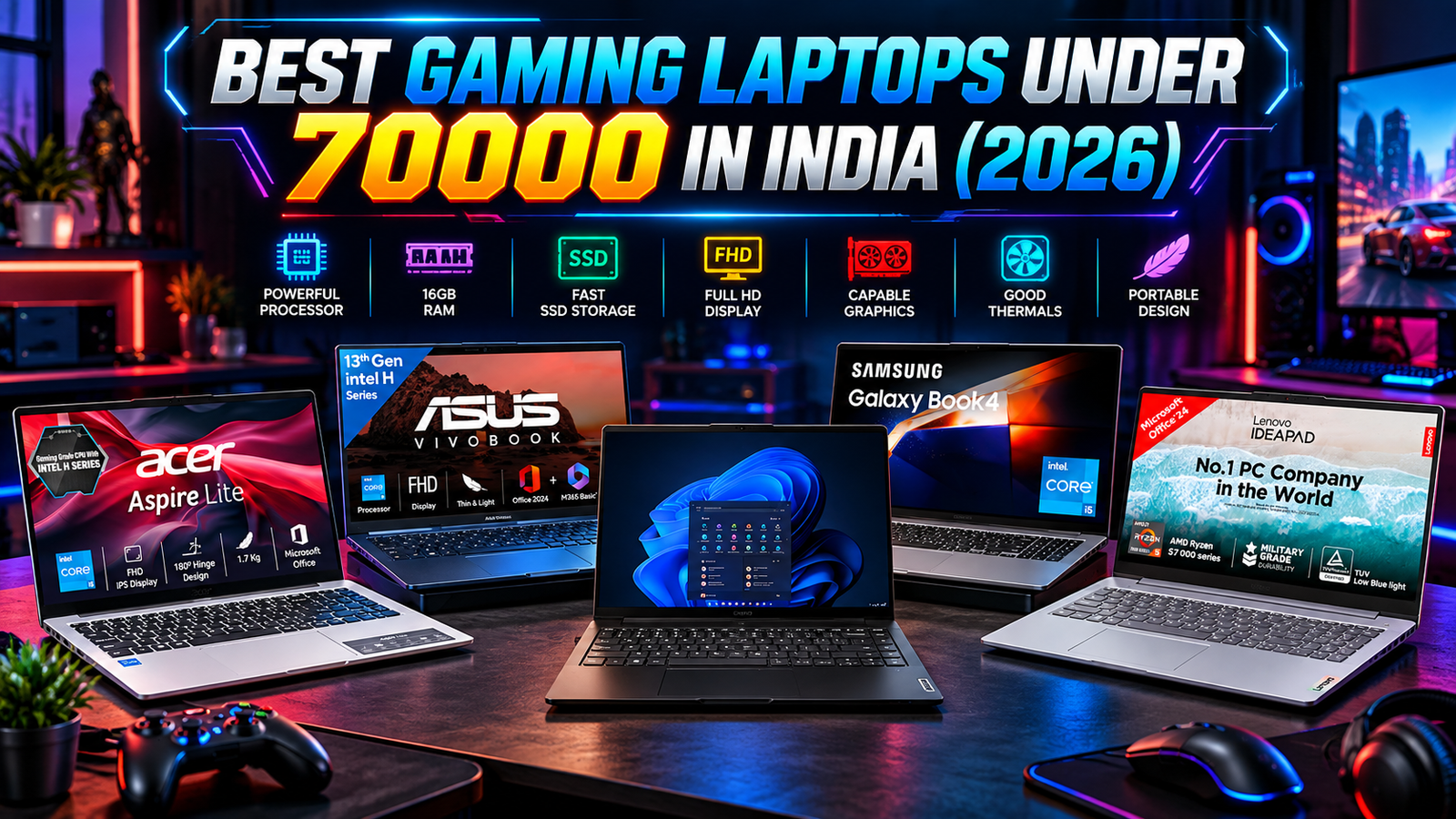Best Gaming Laptop Under 70000