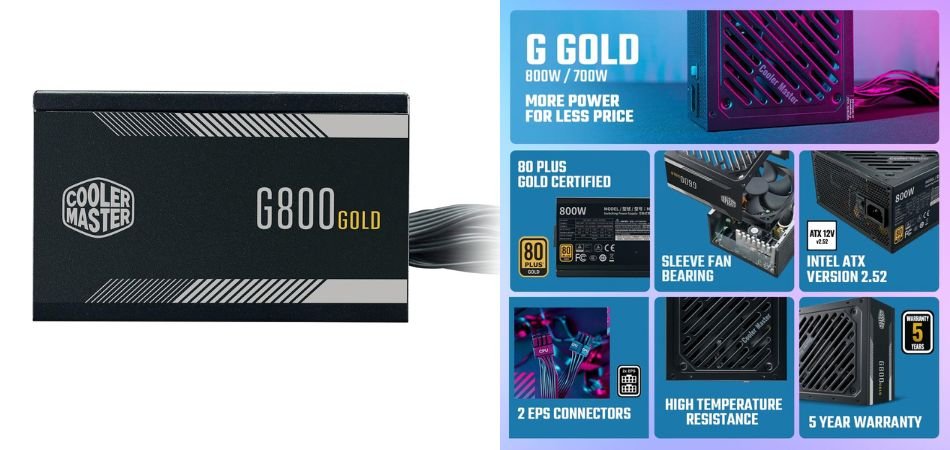 Cooler Master G800 Gold 800W Power Supply