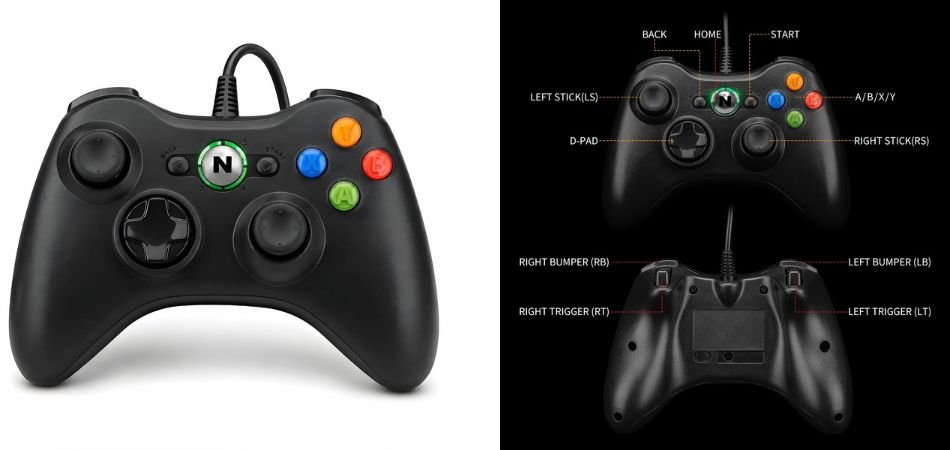 NITHO CLUTCH Wired Gaming Controller for PC & Laptops