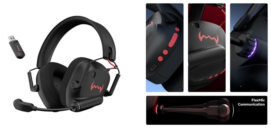 daWg HeadBug G60 Lightweight Wireless Gaming Headphones