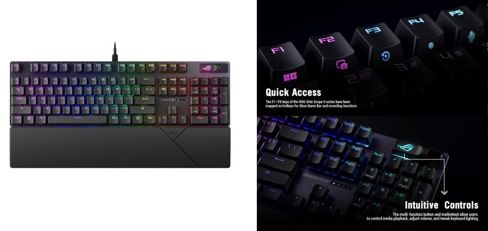 ASUS ROG Strix Scope II X 100% Gaming Keyboard Review