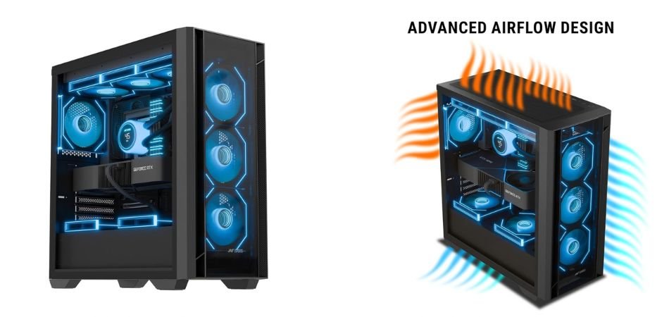 Ant Esports Aqua 360 4F Mid-Tower Computer Case_Gaming Cabinet