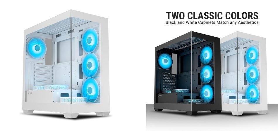 Ant Esports Crystal X7 ATX Computer Case_Gaming Cabinet