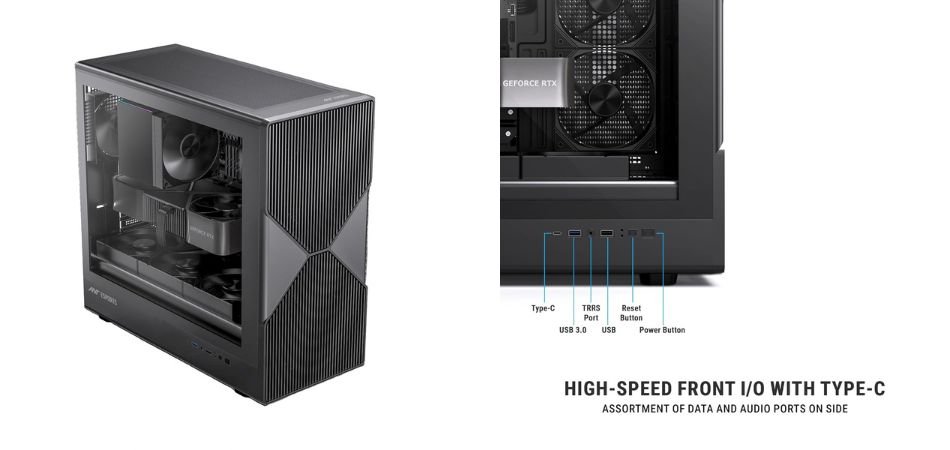 Ant Esports Titan FE Mid-Tower Computer Case/Gaming Cabinet