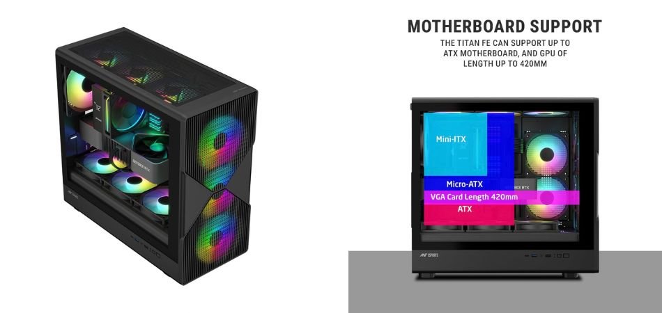 Ant Esports Titan FE Mid-Tower Computer Case_Gaming Cabinet