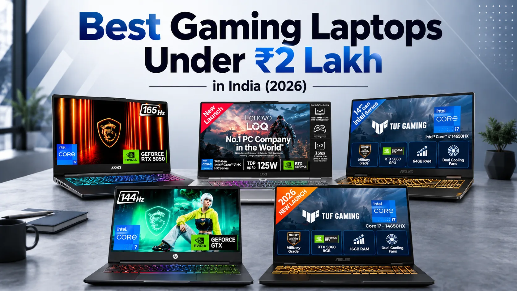 Best Gaming Laptops Under ₹2 Lakh