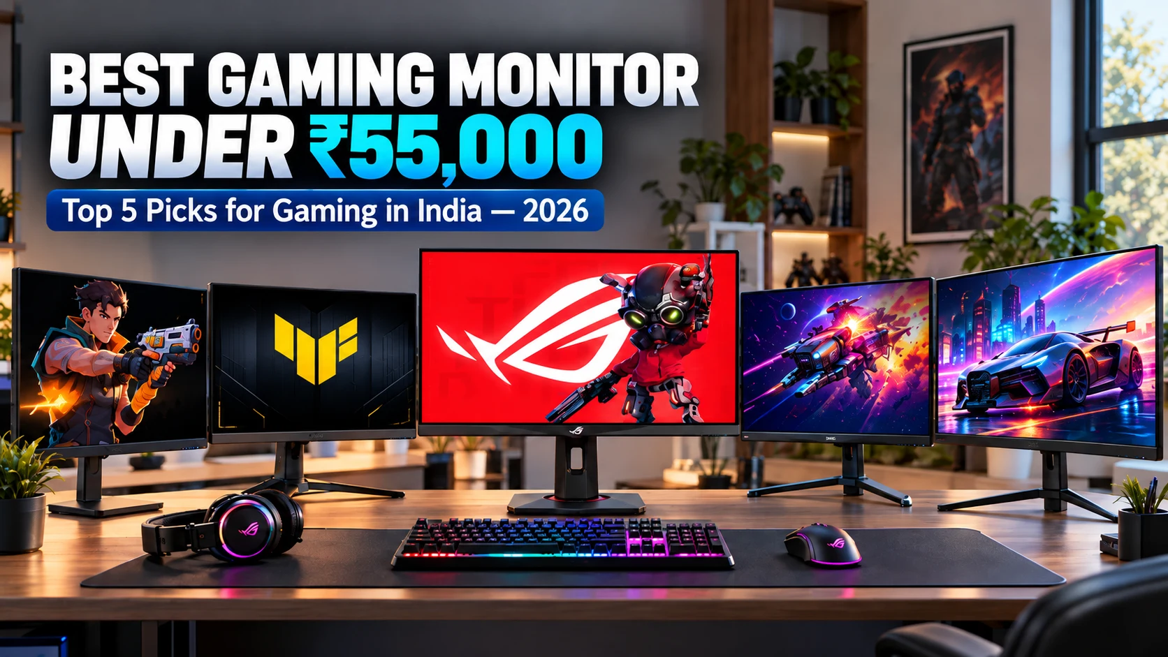 Best Gaming Monitor Under 55000