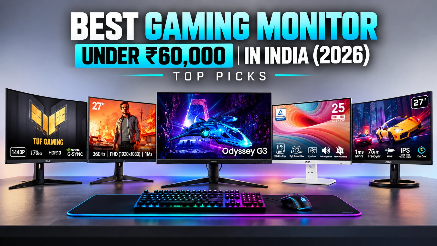 Best Gaming Monitor Under 60000