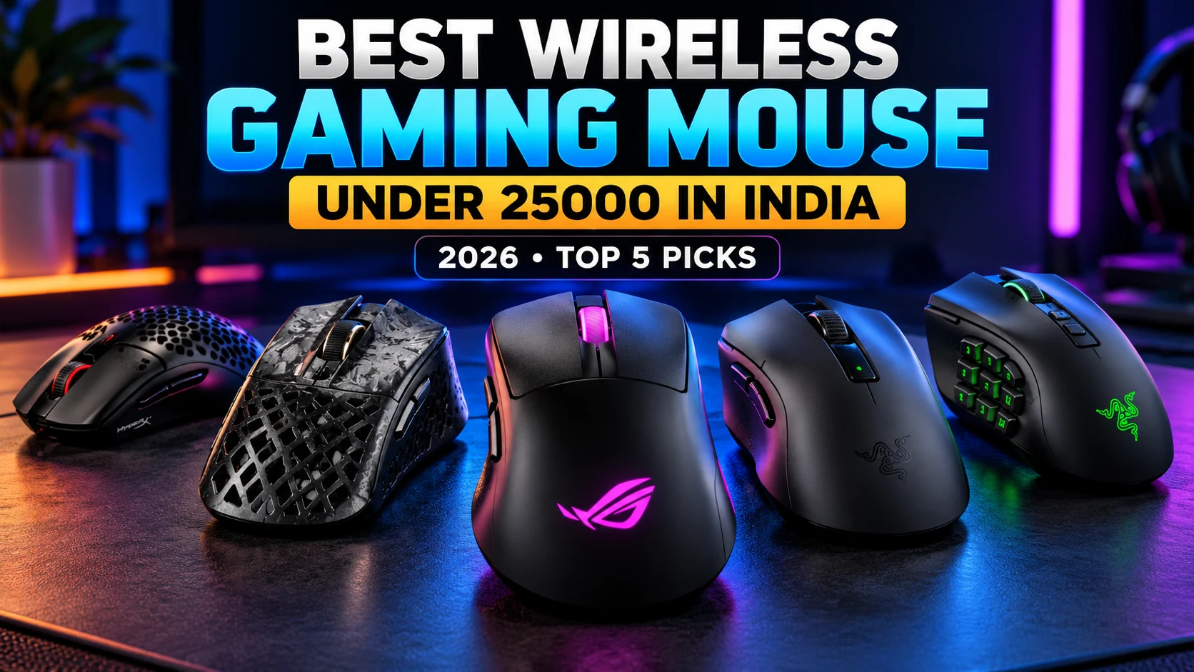 Best Wireless Gaming Mouse Under 25000 in India