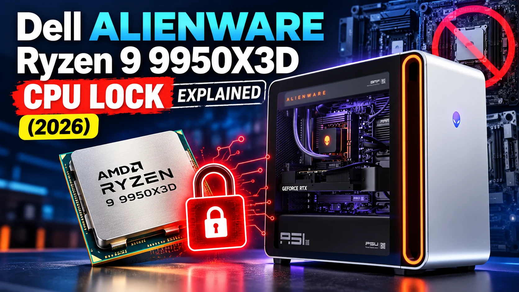 Dell Alienware Ryzen 9 locked CPU