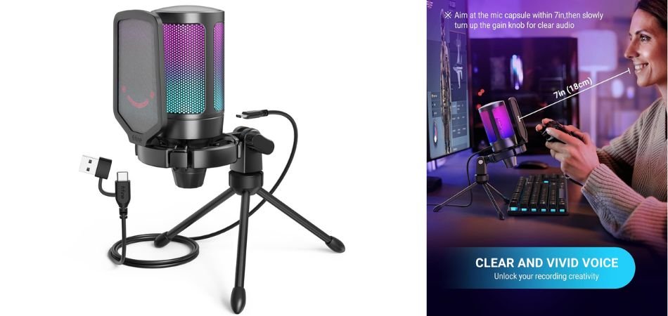 FIFINE A6V USB Gaming Microphone