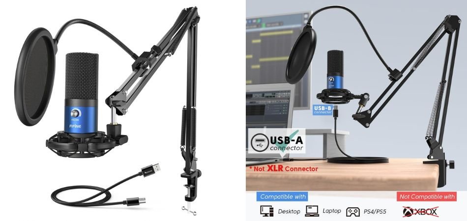 FIFINE T669 USB Recording Microphone Kit