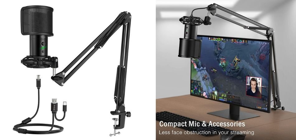 FIFINE T683 USB Gaming Streaming Microphone Kit
