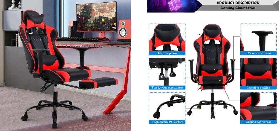 Gaming Chair Racing Style Office Computer Game Chair