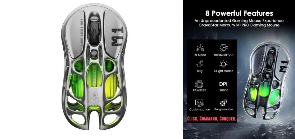 GravaStar Mercury M1 Wireless Gaming Mouse