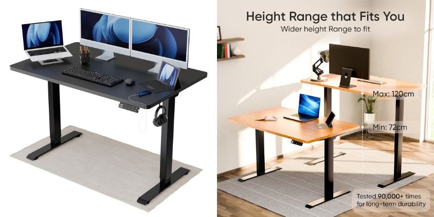 Intellidesk Eco Dual Electric Height Adjustable Standing Desk