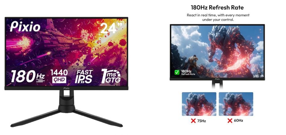 Pixio PX24Q PRO 24” QHD Gaming Monitor