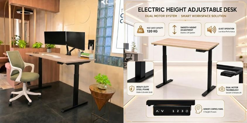 Pro Series 150×75cm Electric Standing Desk