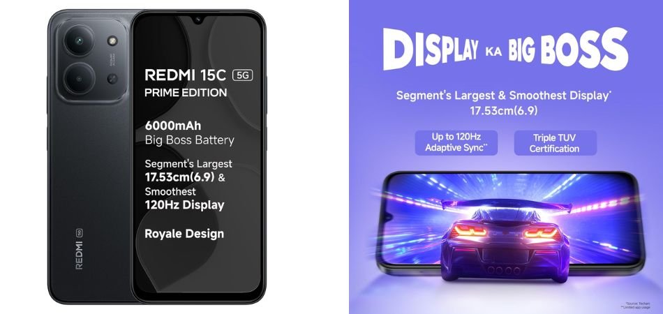 Redmi 15C 5G Prime Edition (6GB RAM, 128GB Storage)